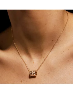 Pulse 18K Gold Necklace With Diamonds