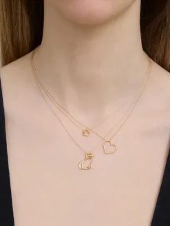 Pura 9K Gold Miau Necklace