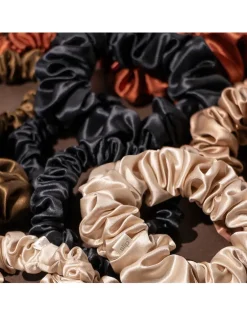 Pure Silk Assorted Scrunchies - Blonde