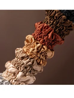 Pure Silk Assorted Scrunchies - Blonde