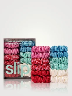 Pure Silk Minnie Scrunchies - Sundown