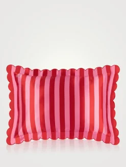 Pure Silk Queen Pillowcase With Scalloped Edge - Sunshade