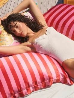 Pure Silk Queen Pillowcase With Scalloped Edge - Sunshade