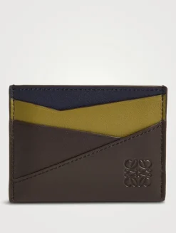 Puzzle Leather Cardholder