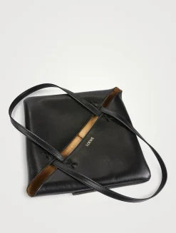 Puzzle Leather Tote Bag