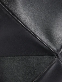 Puzzle Leather Tote Bag