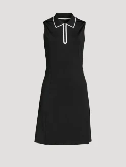 Quarter-Zip Polo Dress