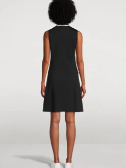 Quarter-Zip Polo Dress