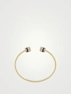 Quatre Classique 18K Gold Two Motif Bracelet With Diamonds And PVD