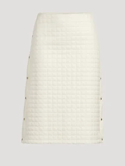 Quilted Midi Skirt
