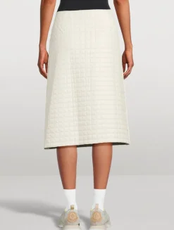 Quilted Midi Skirt