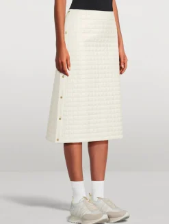 Quilted Midi Skirt