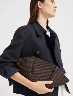 Raffia Marina Pouch Bag