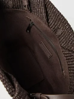 Raffia Marina Pouch Bag