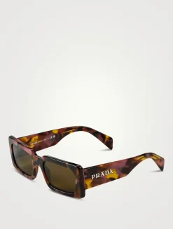 Rectangular Marble Sunglasses