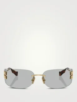 Rectangular Shield Sunglasses
