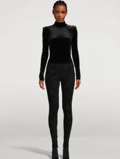 Red Currant Jacquard Leggings