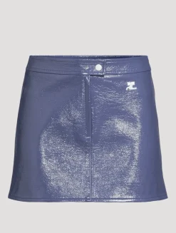 Reedition Vinyl Mini Skirt