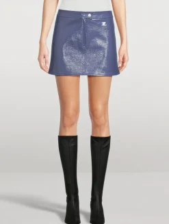 Reedition Vinyl Mini Skirt