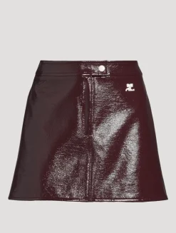 Reedition Vinyl Mini Skirt