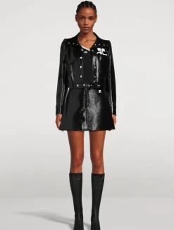 Reedition Vinyl Mini Skirt