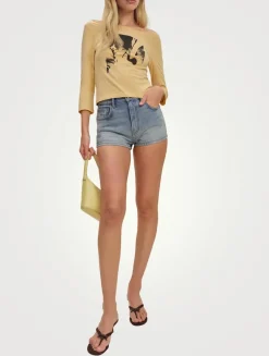 Reformation x Devon Lee Carlson Jensen Denim Shorts