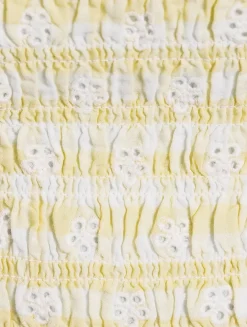 Renada Smocked Cami In Gingham Print