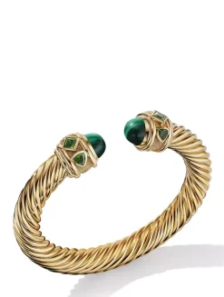 Renaissance® Cablespira Bracelet In 18k Yellow Gold With Carnelian And Madeira Citrine, 9mm