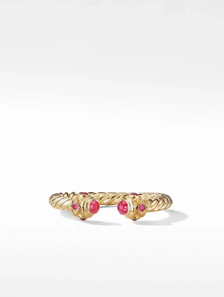 Renaissance Color Ring In 18k Yellow Gold With Rubies