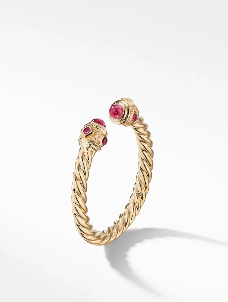 Renaissance Color Ring In 18k Yellow Gold With Rubies