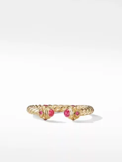 Renaissance Color Ring In 18k Yellow Gold With Rubies