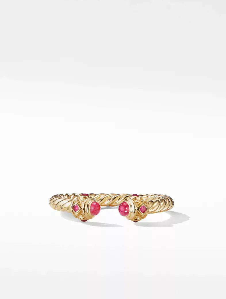 Renaissance Color Ring In 18k Yellow Gold With Rubies
