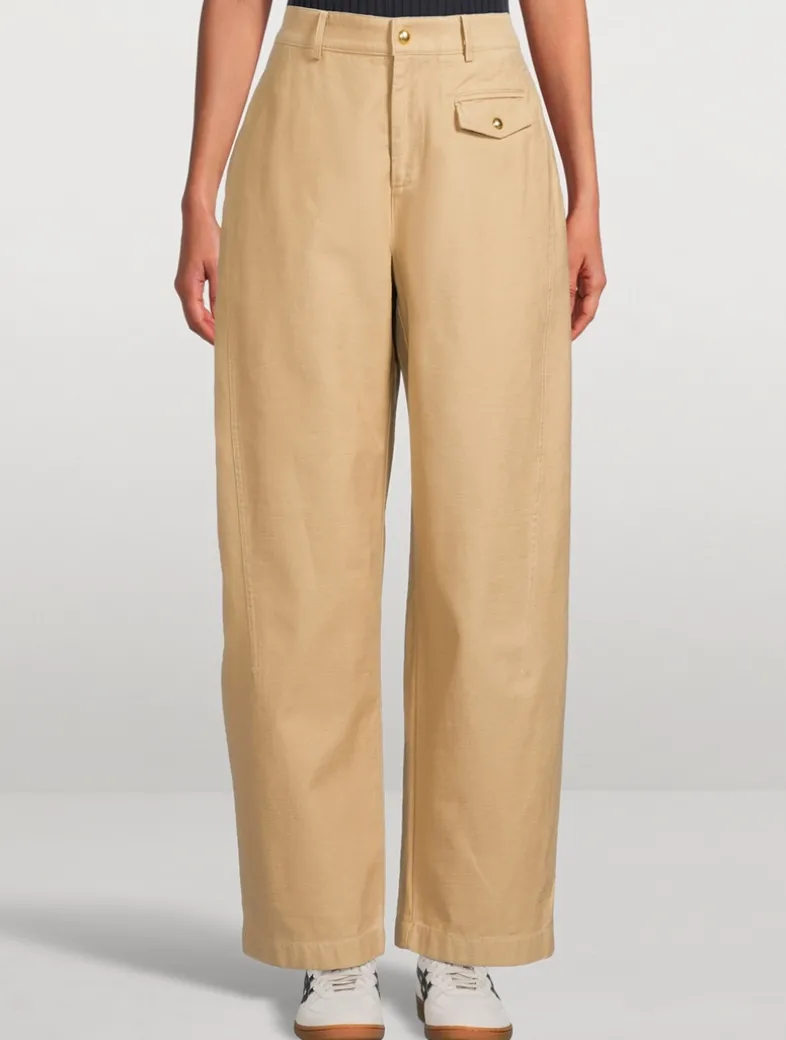 Renata Cotton Twill Utility Trousers