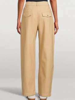 Renata Cotton Twill Utility Trousers