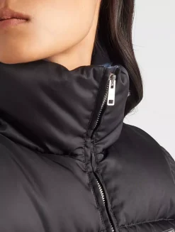 Re-nylon Cropped Down Jacket