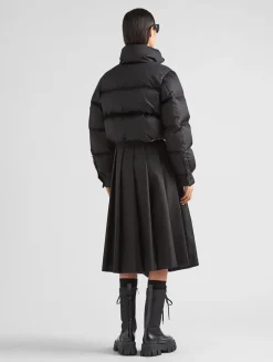 Re-nylon Cropped Down Jacket