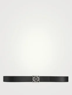 Reversible Anagram Leather Belt