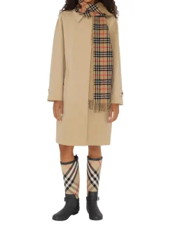 Reversible Check Cashmere Scarf