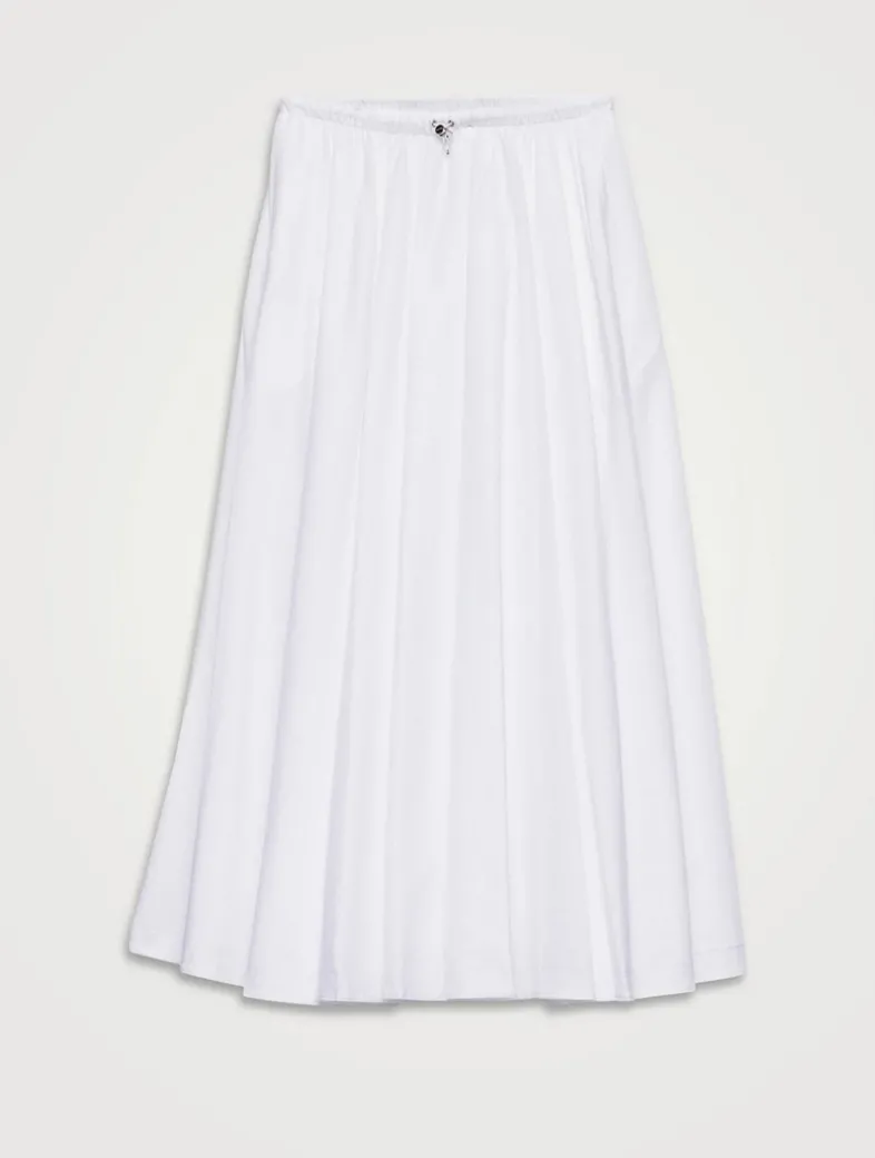 Reversible Cotton Jersey And Re-nylon Circle Skirt