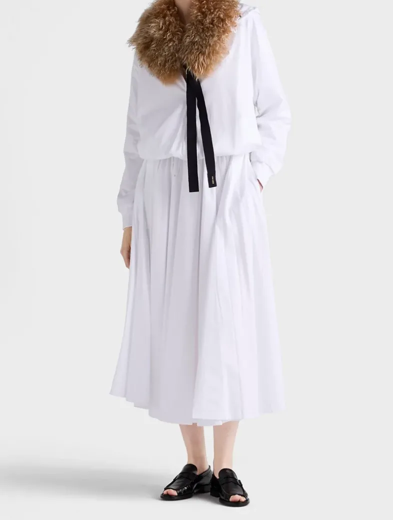 Reversible Cotton Jersey And Re-nylon Circle Skirt