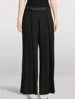 Reversible Embossed Anagram Leather Belt