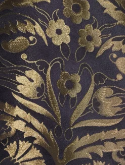 Reversible Metallic Jacquard Coat