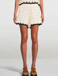 Rhiannon Crochet Shorts