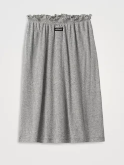 Ribbed Jersey Skirt