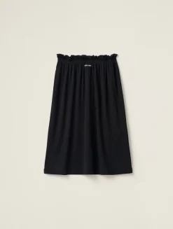 Ribbed Jersey Skirt