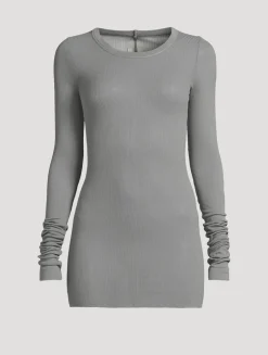 Ribbed Long-Sleeve T-Shirt
