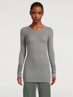 Ribbed Long-Sleeve T-Shirt