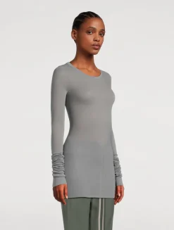 Ribbed Long-Sleeve T-Shirt