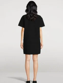 Rib-Knit Fringe-Trimmed Dress