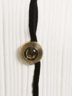 Rib-Knit Short-Sleeve Mini Dress